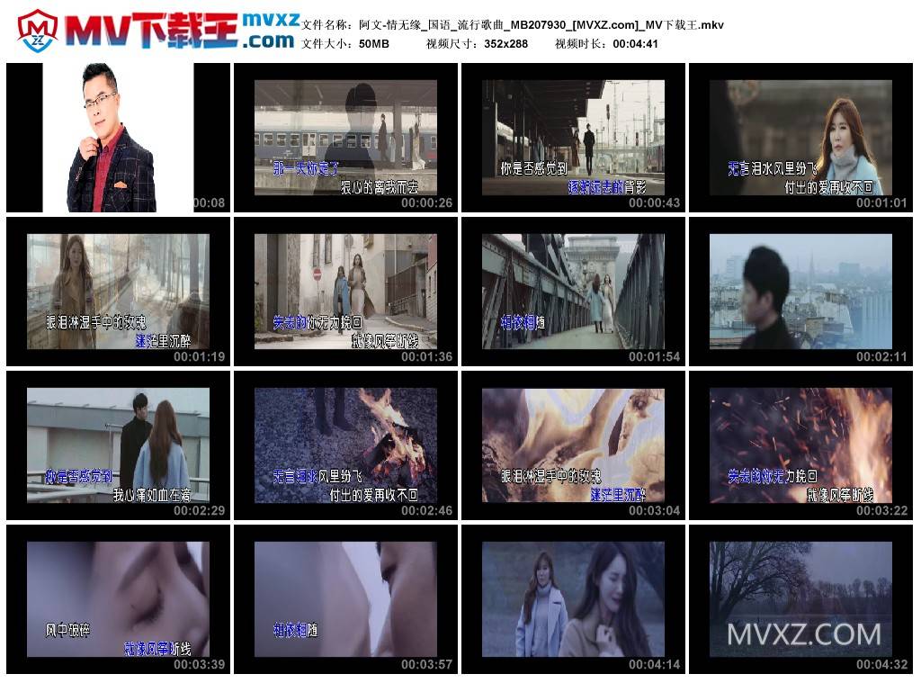 阿文-情无缘_国语_流行歌曲_MB207930